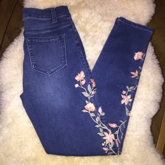 hsn dg2 embroidered jeans